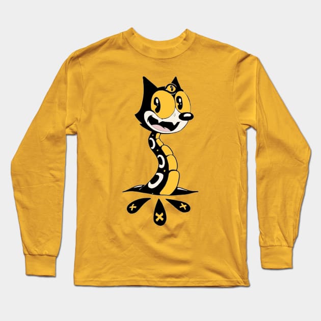 Felix the Snake Long Sleeve T-Shirt by Hi, I'm Jonny.